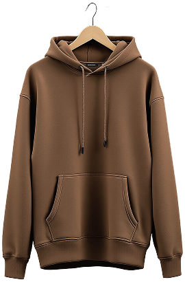 Classic oversized brown hoodie